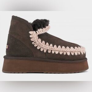 MOU Mini Eskimo Platform Suede Boot